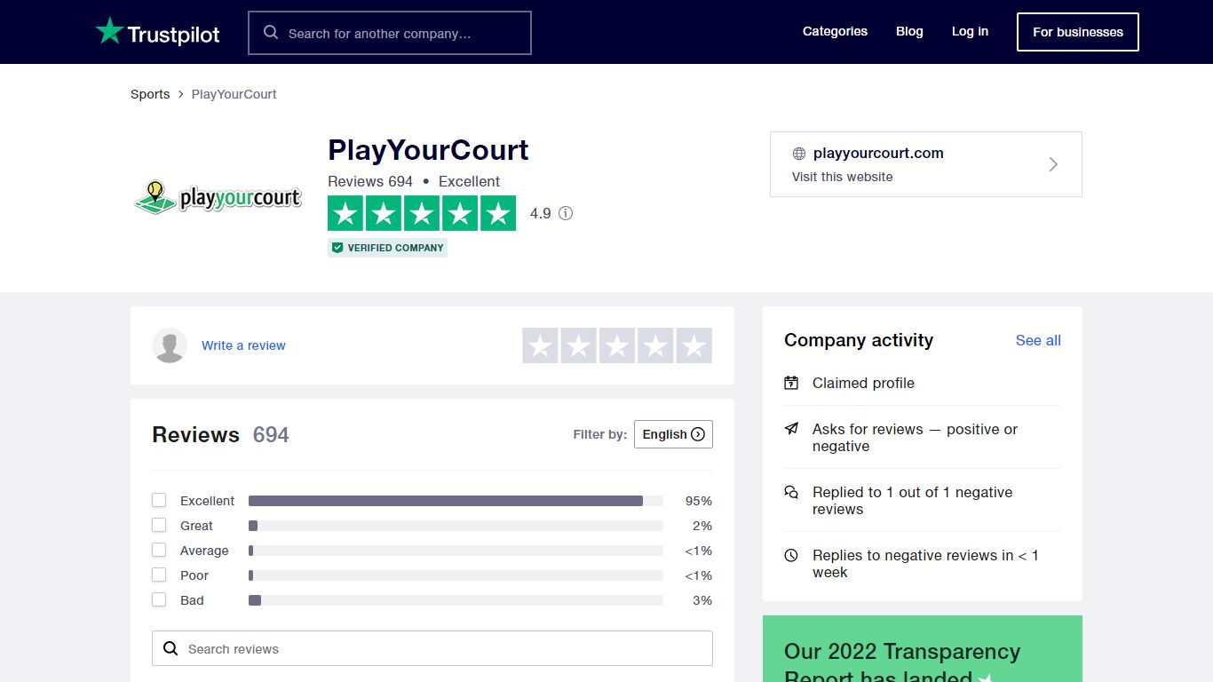 Read Customer Service Reviews of playyourcourt.com - Trustpilot